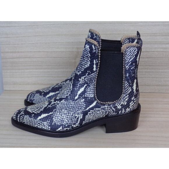 Coach Bowery Bead Snakeskin Natural G4368 Chelse Ankle Boot Womens Size 7B - Picture 3 of 8